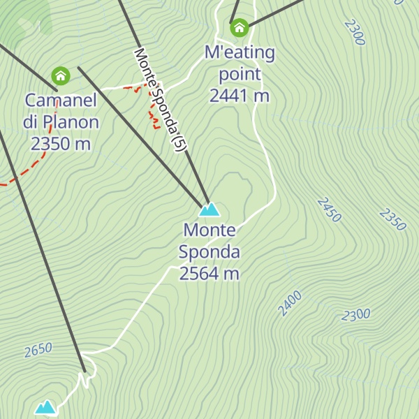 Map of Monte Sponda