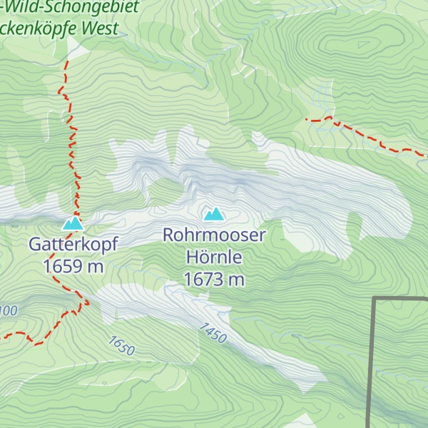 Map of Rohrmooser Hörnle