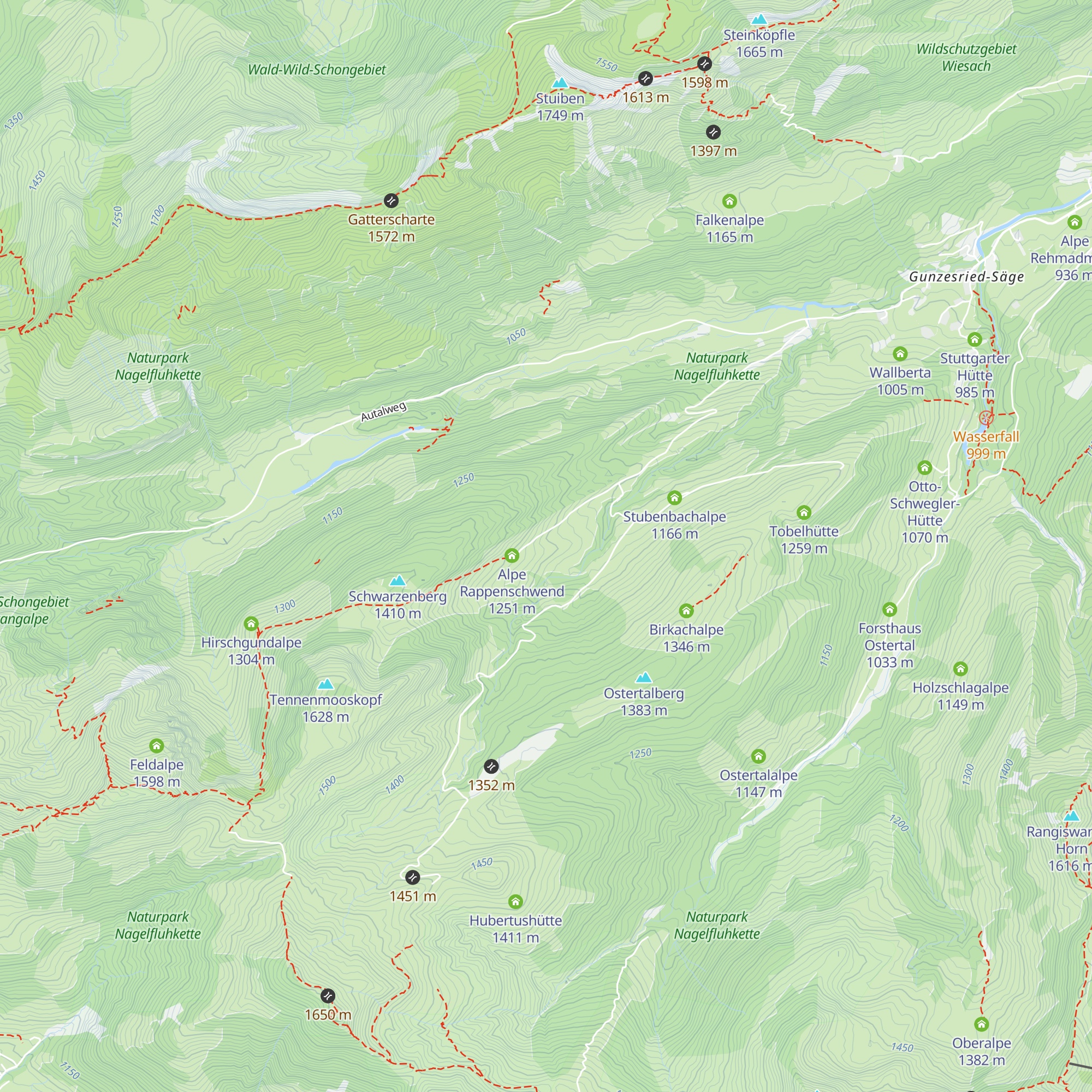 Untere Rappengschwendalpe map