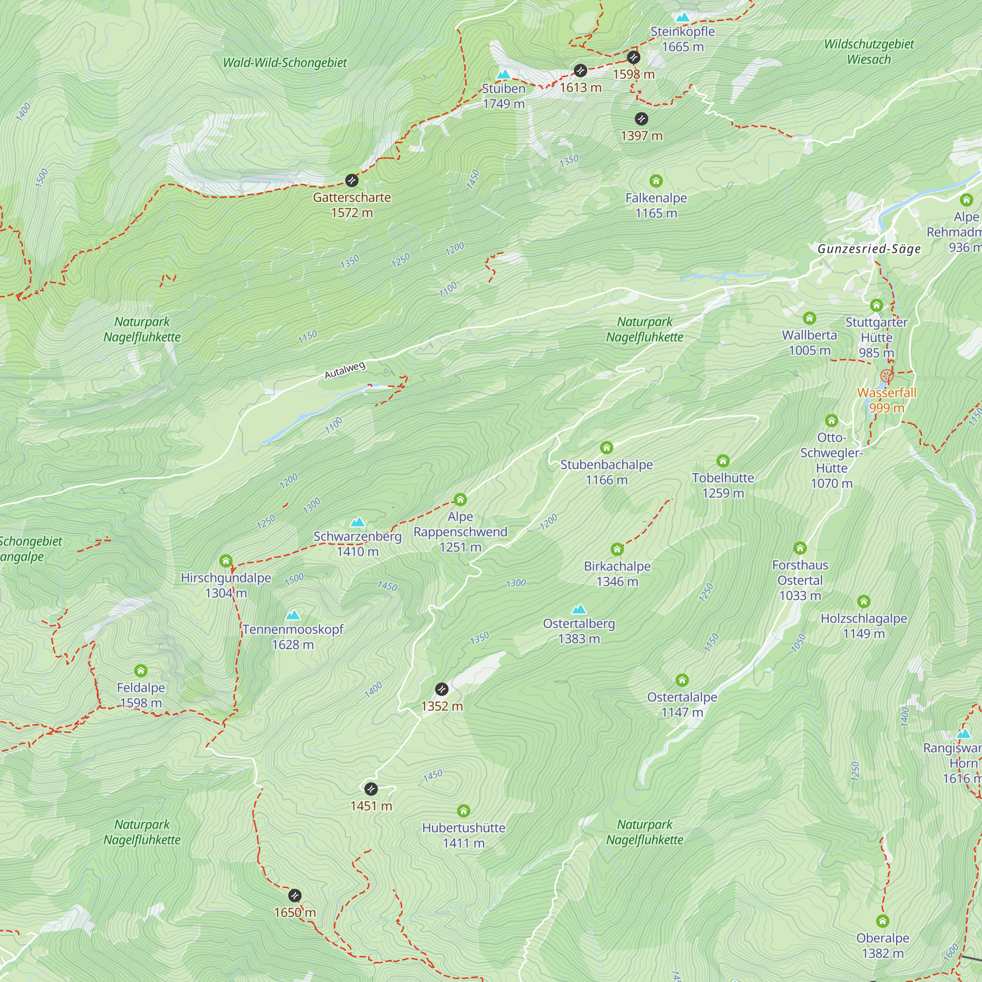 Untere Rappengschwendalpe map