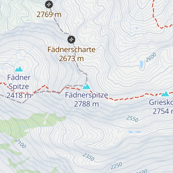 Map of Fädnerspitze