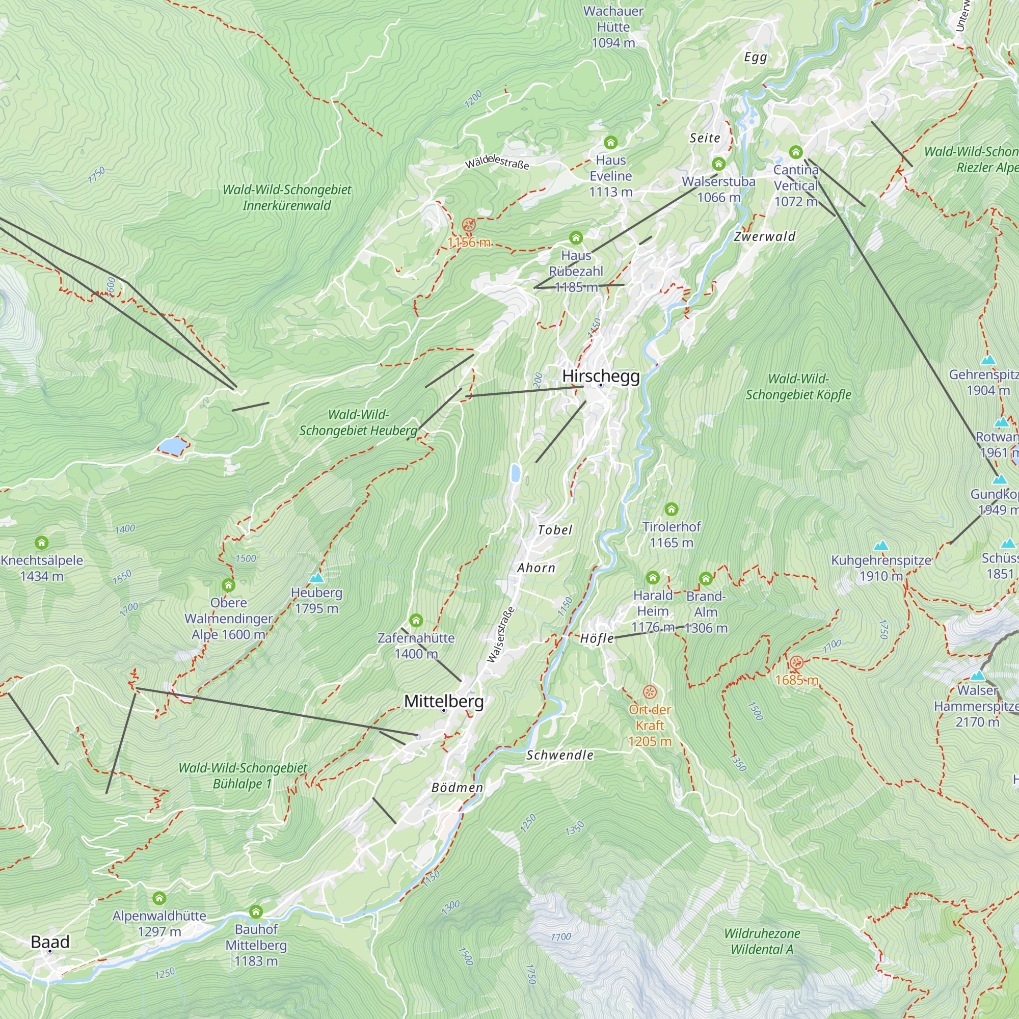 Berghaus Zeit map