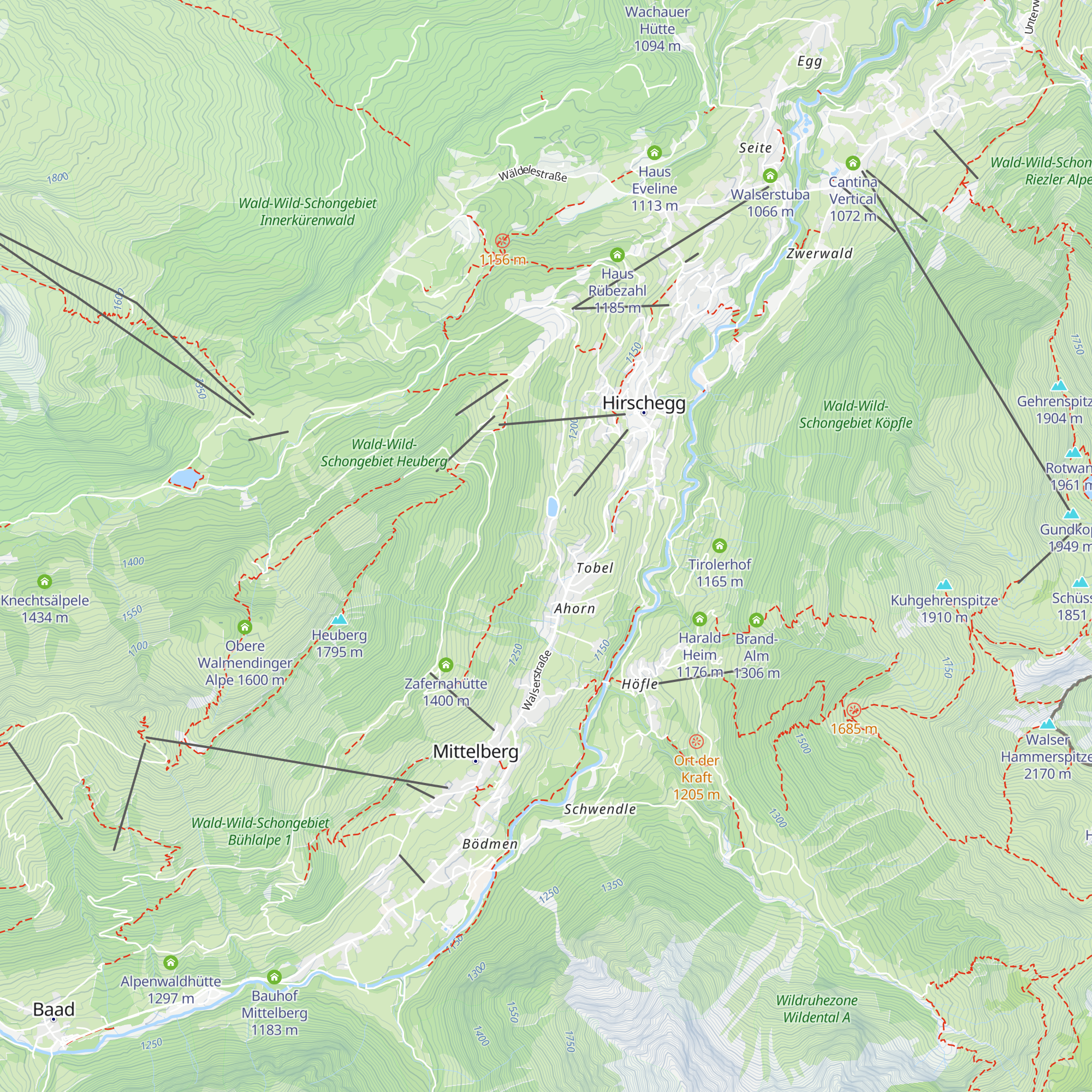 Berghaus Zeit map