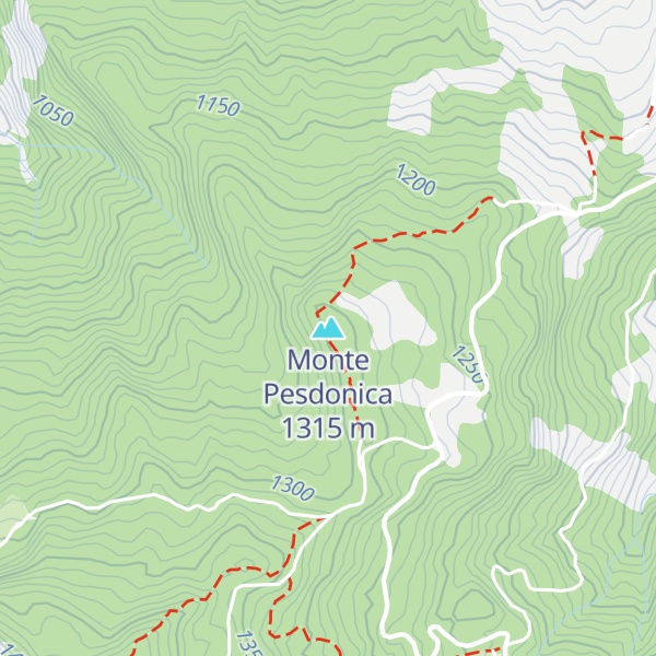 Map of Monte Pesdonica