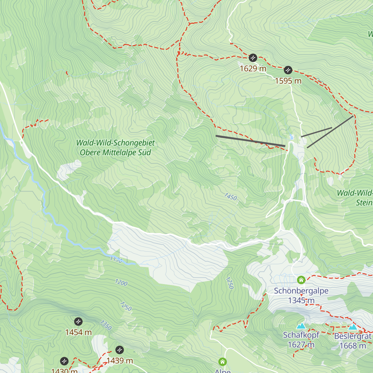 Alpe Hörnle map