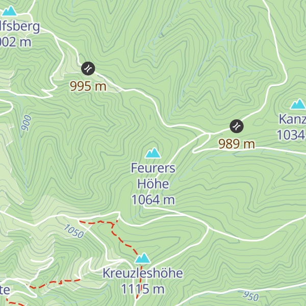 Map of Feurers Höhe