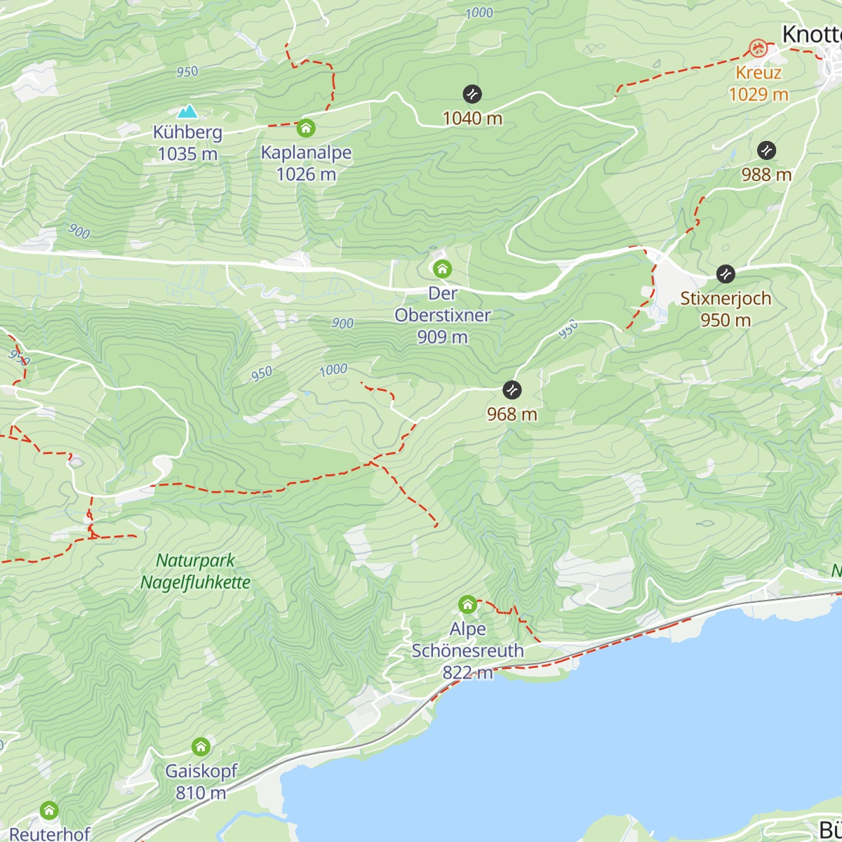 Siedelalpe map