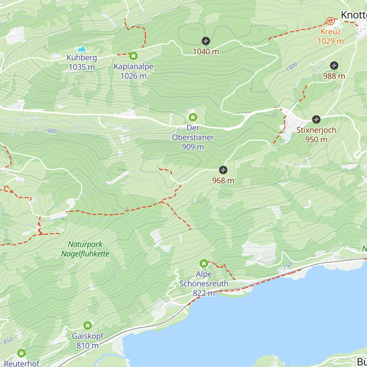 Siedelalpe map