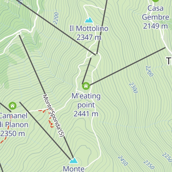 Map of M'eating point