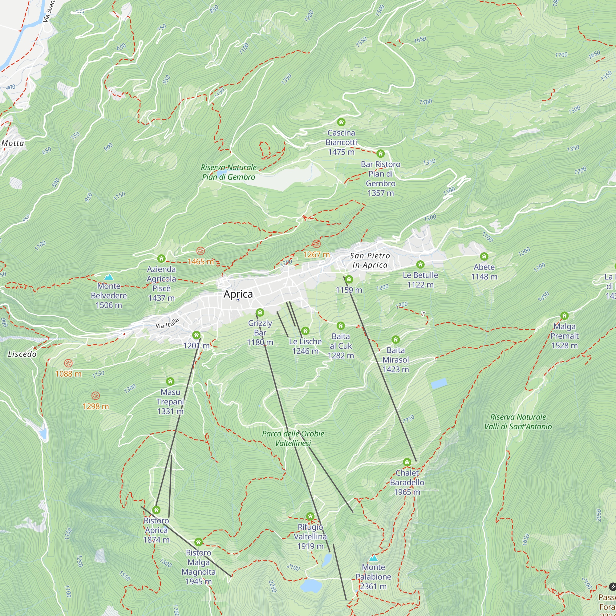 Residence Sporting club map