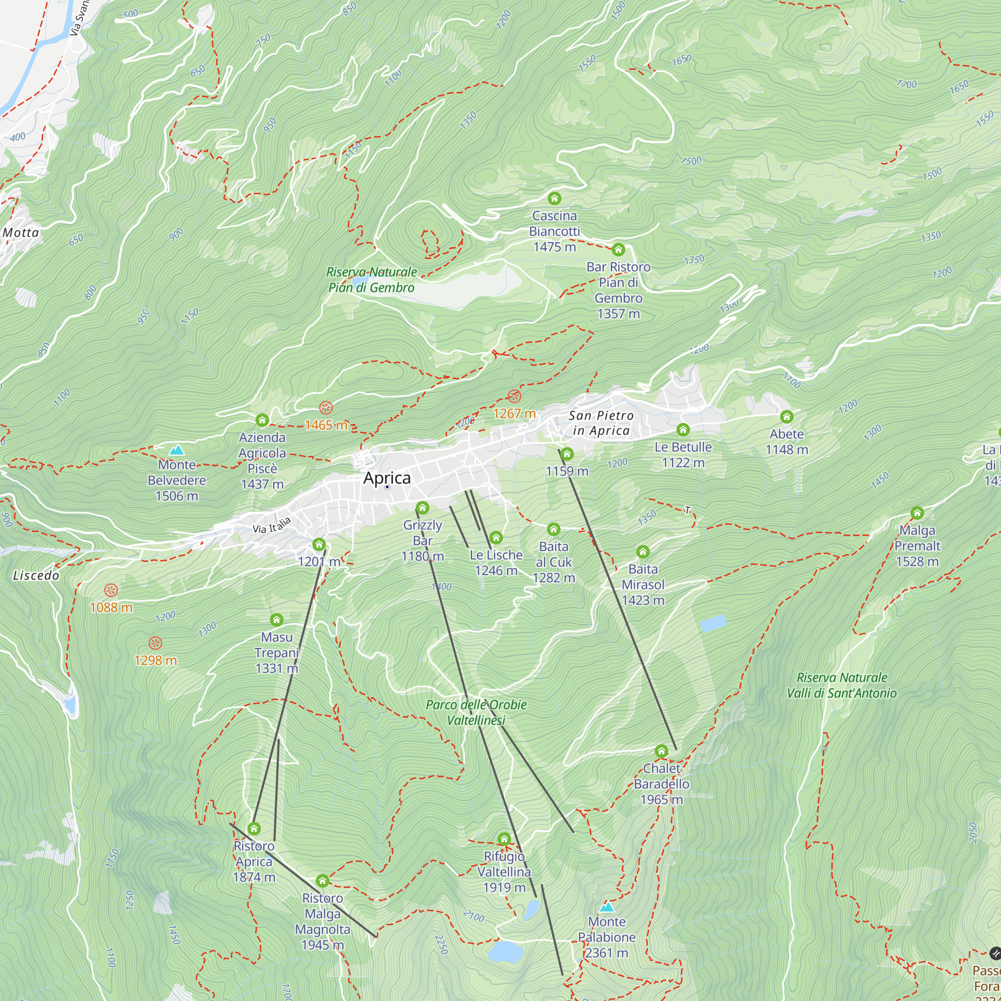 Residence Sporting club map