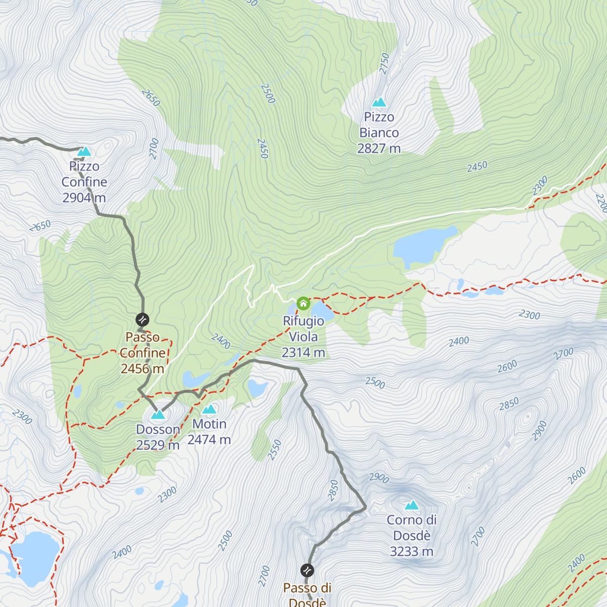 Rifugio Viola map
