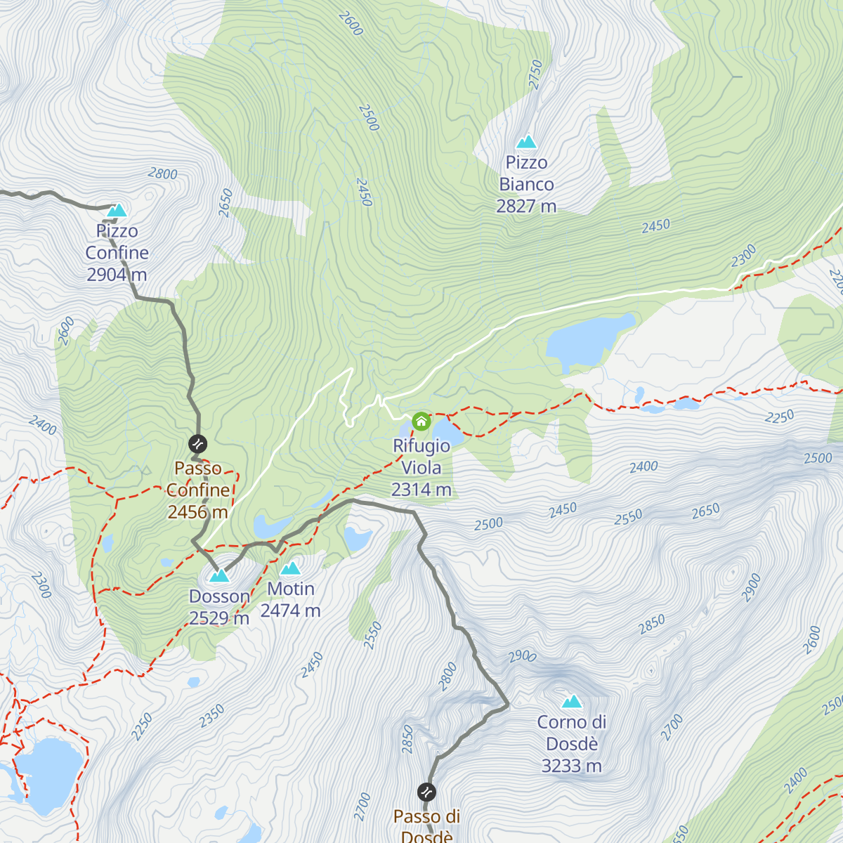 Rifugio Viola map