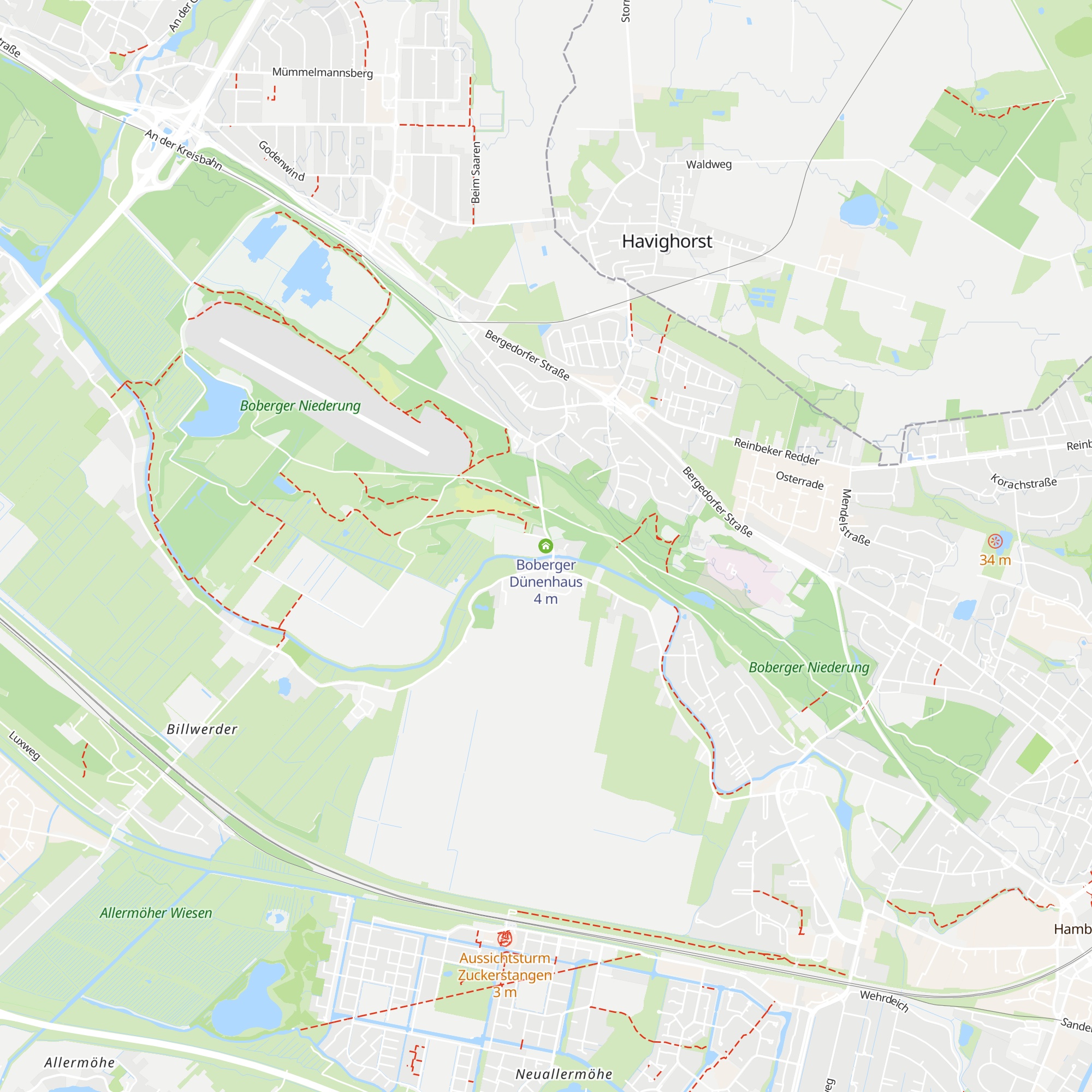 Boberger Dünenhaus map