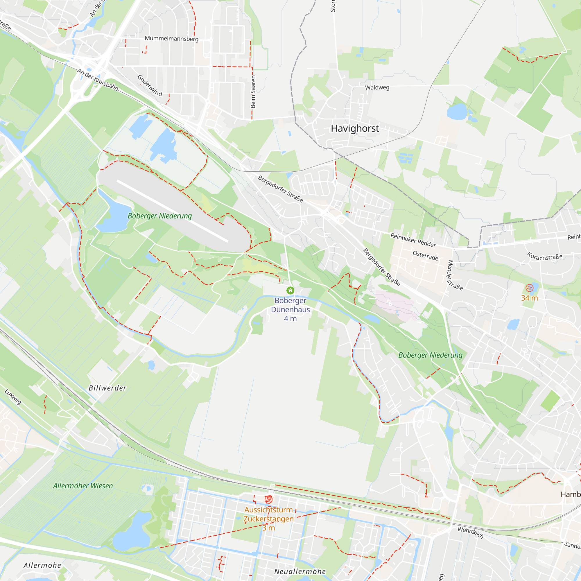 Boberger Dünenhaus map