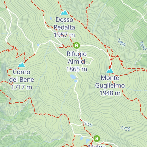 Map of Malga Guglielmo di Sopra