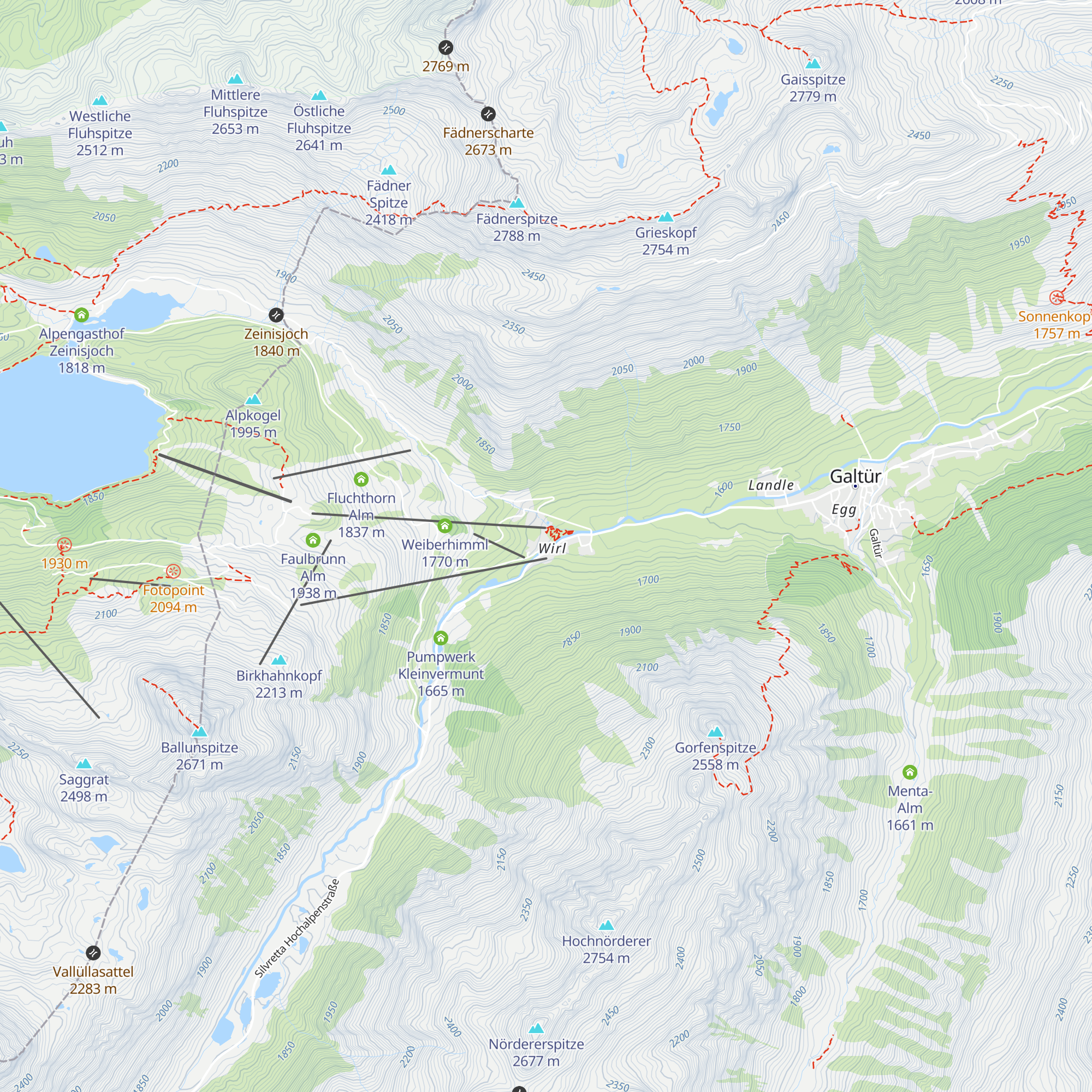 Alpkogel map