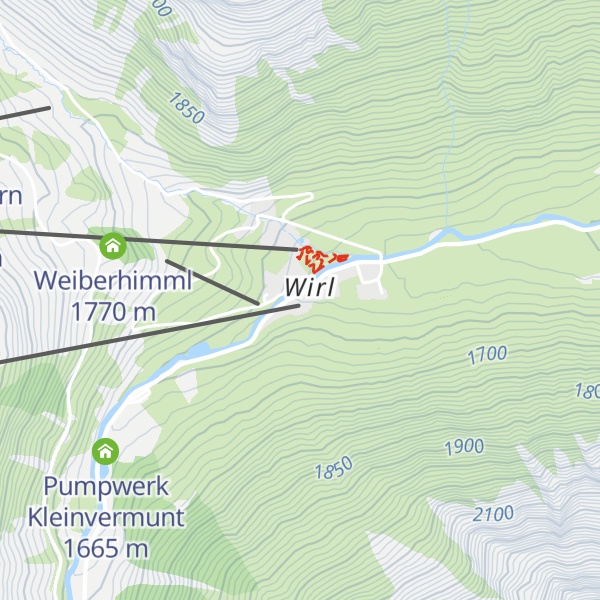 Map of Liftkassa Wirl