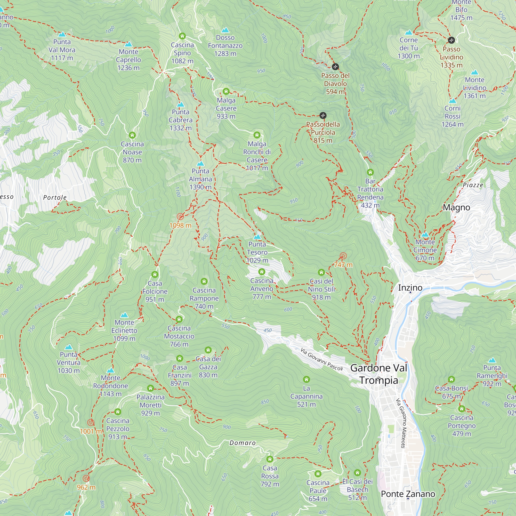 Cascina Borghesi map