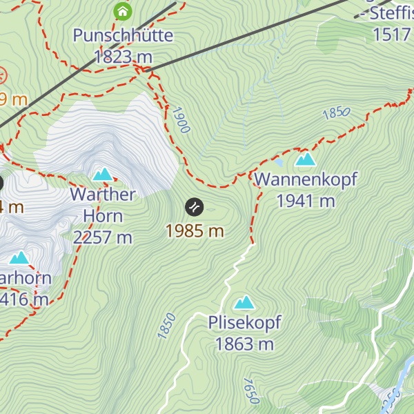 Map of Kühschrofen