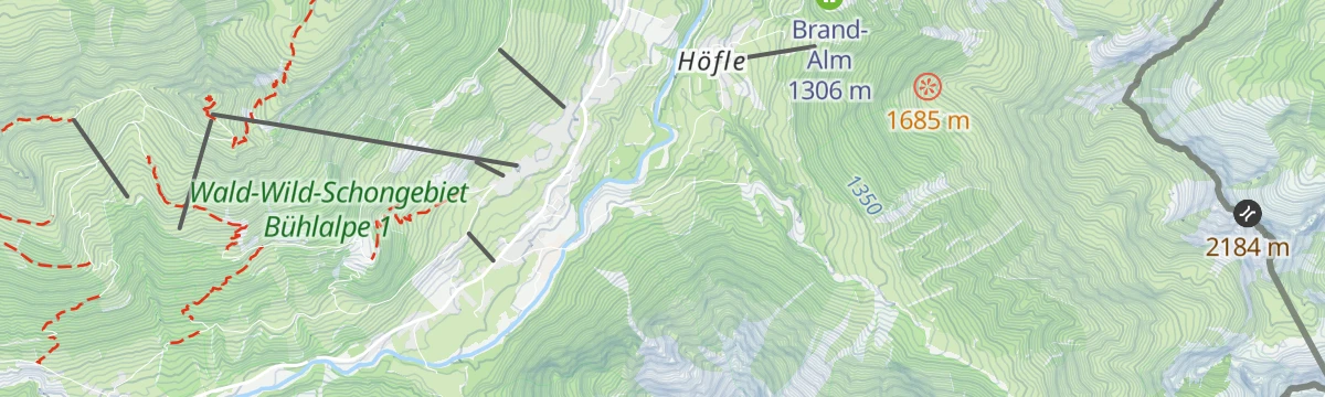 Map of the start of Bergtour rund um den Elferkopf