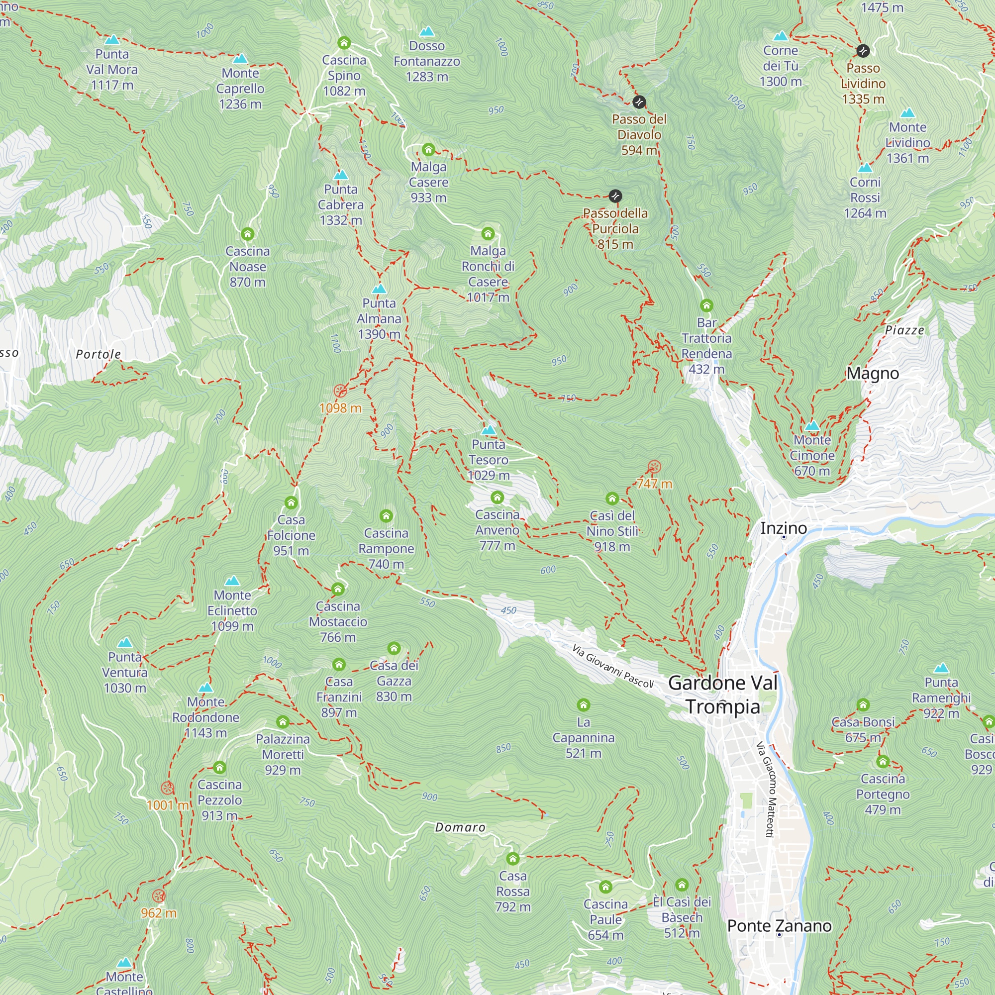 Cascina Anveno map