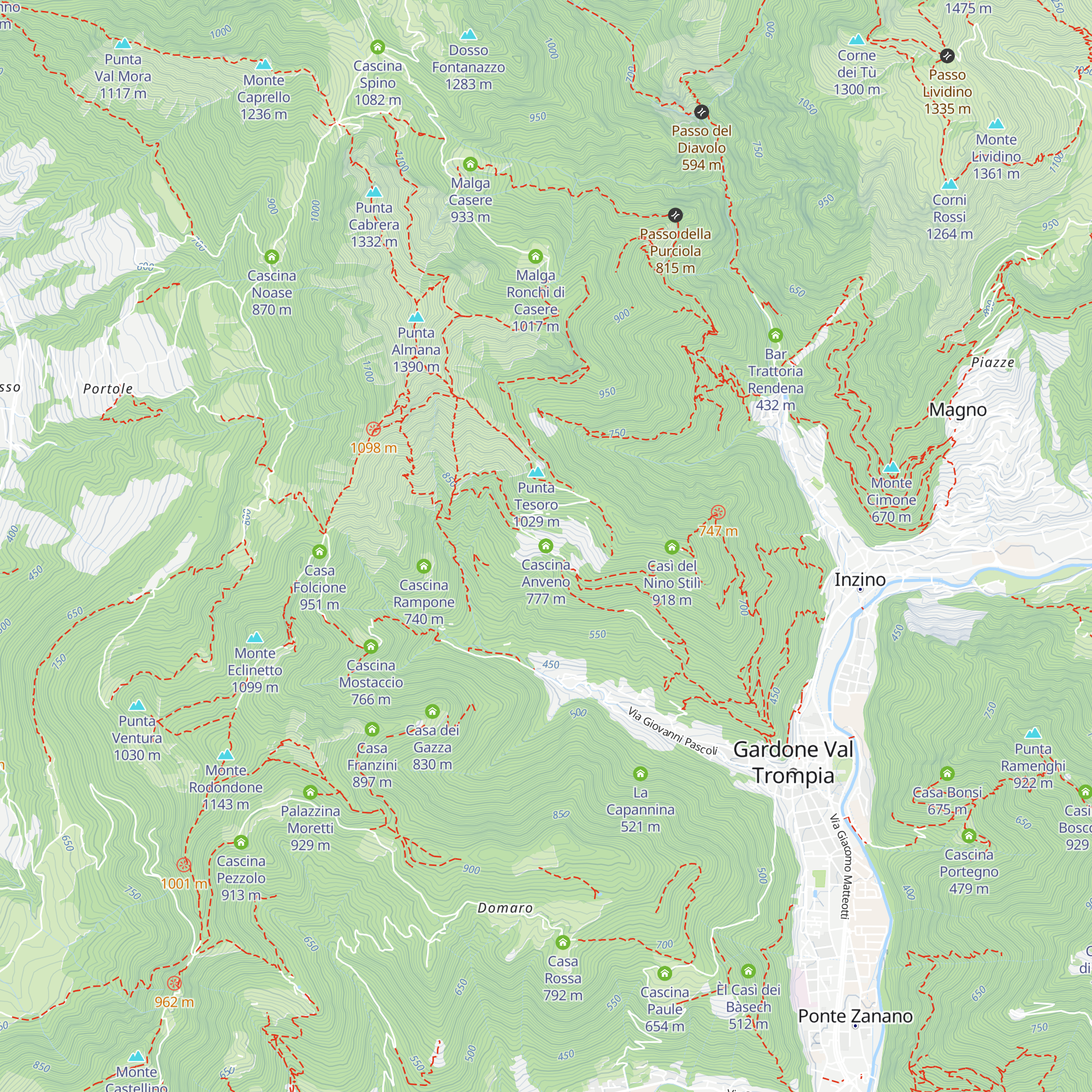 Cascina Anveno map