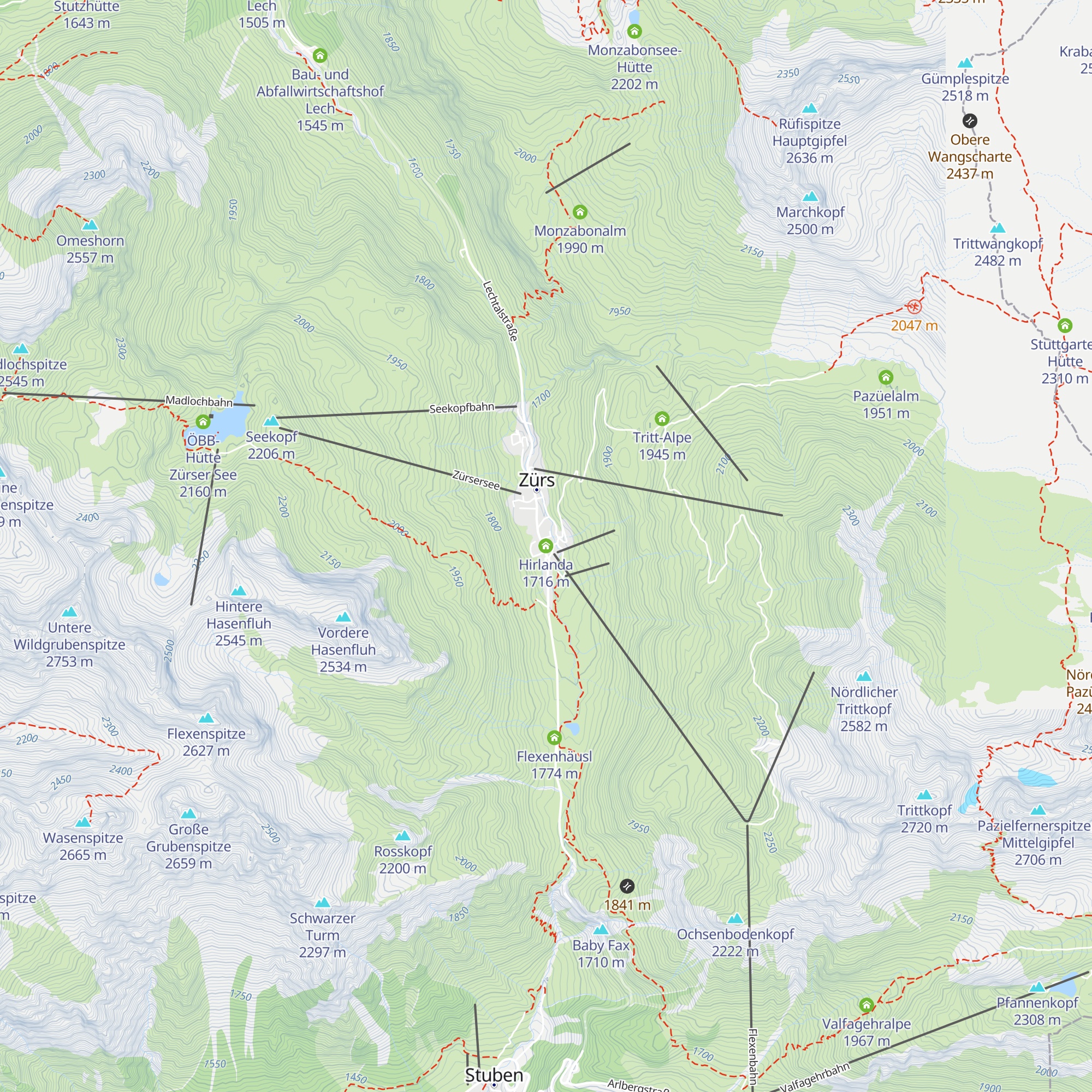 Hirlanda map