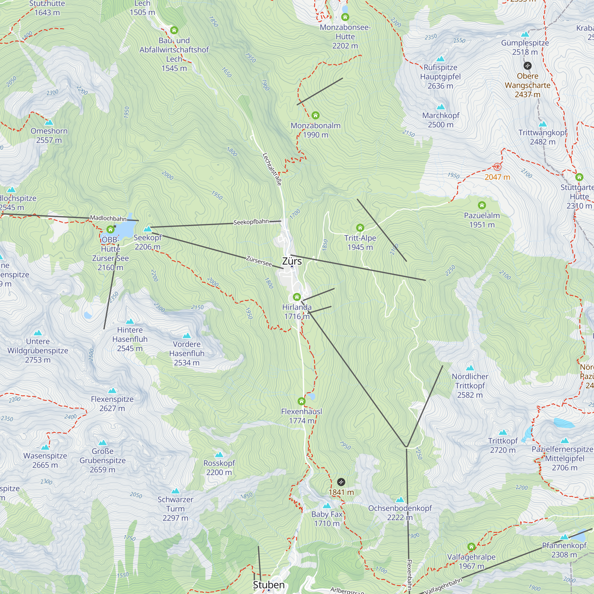 Hirlanda map