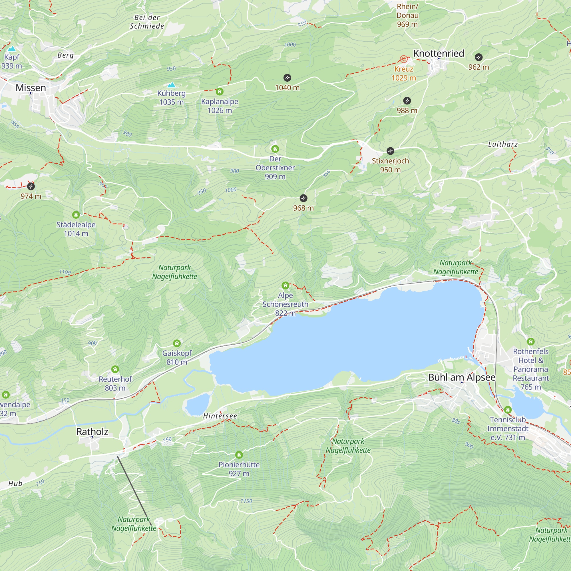 Alpe Schönesreuth map