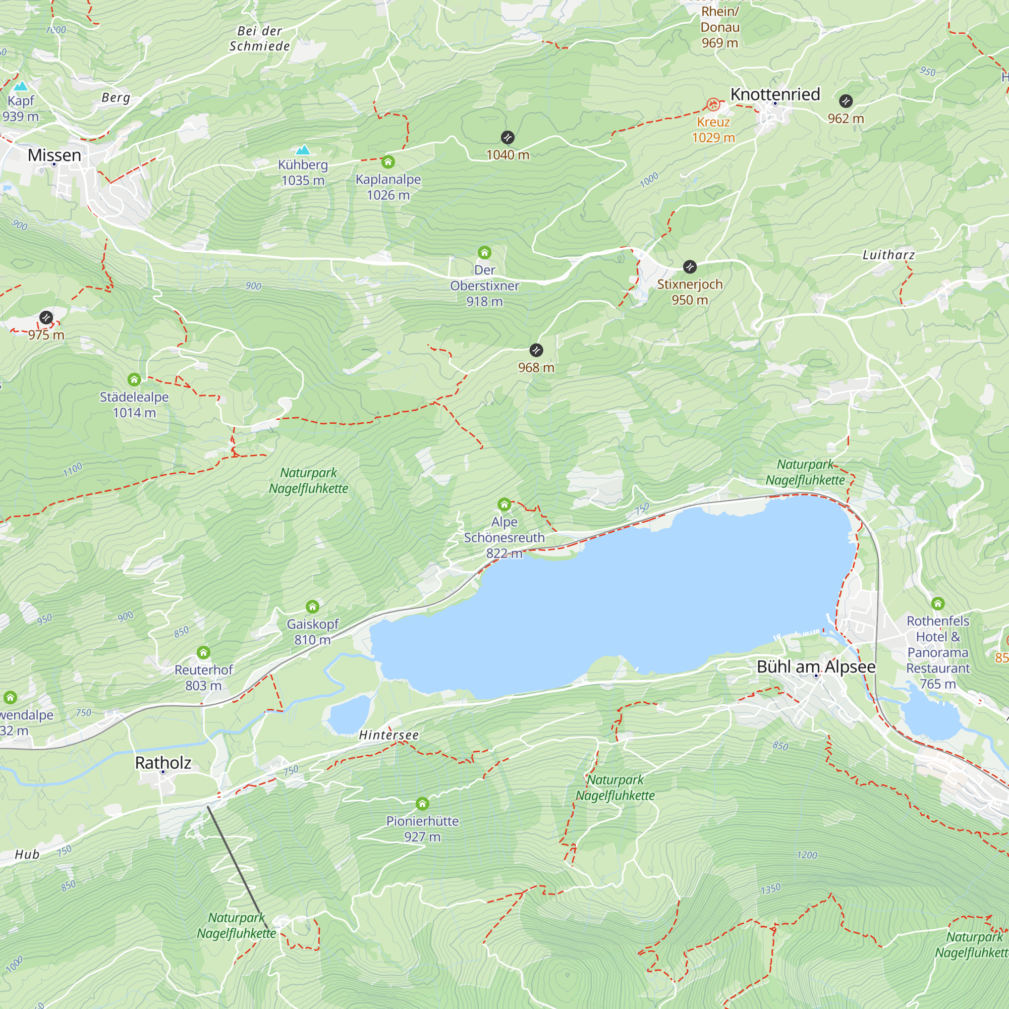 Alpe Schönesreuth map