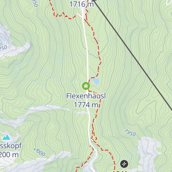 Map of Flexenhäusl