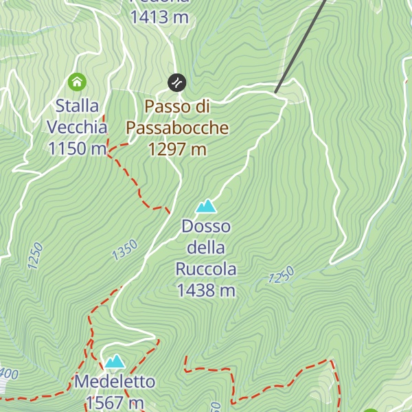 Map of Dosso della Ruccola