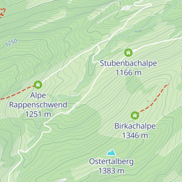 Map of Alpe Stubenbach 2