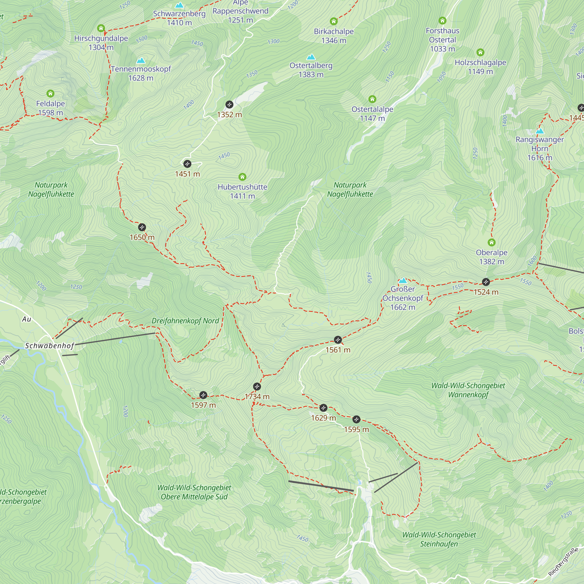 Prinschenhütte map