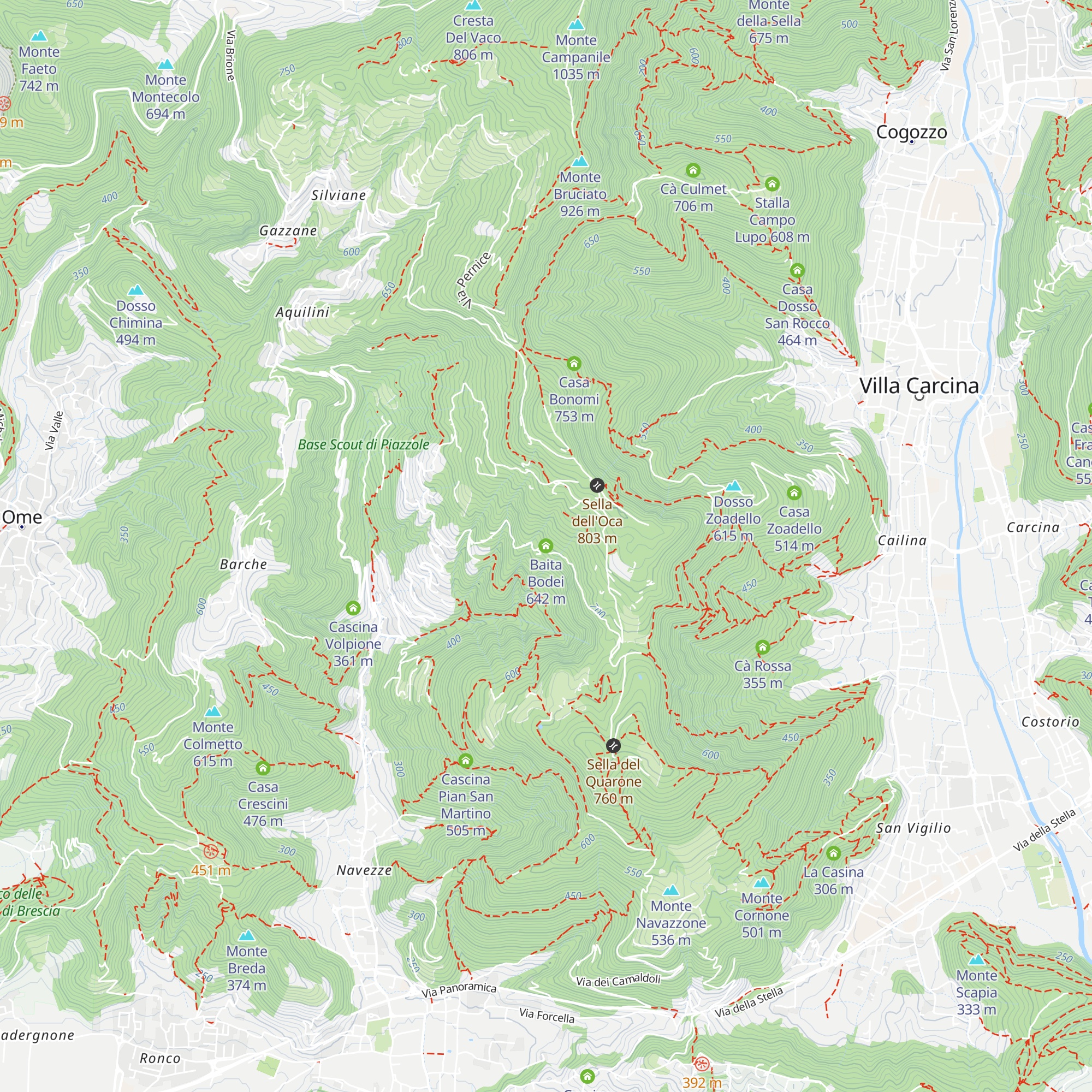 Baita Bodei map