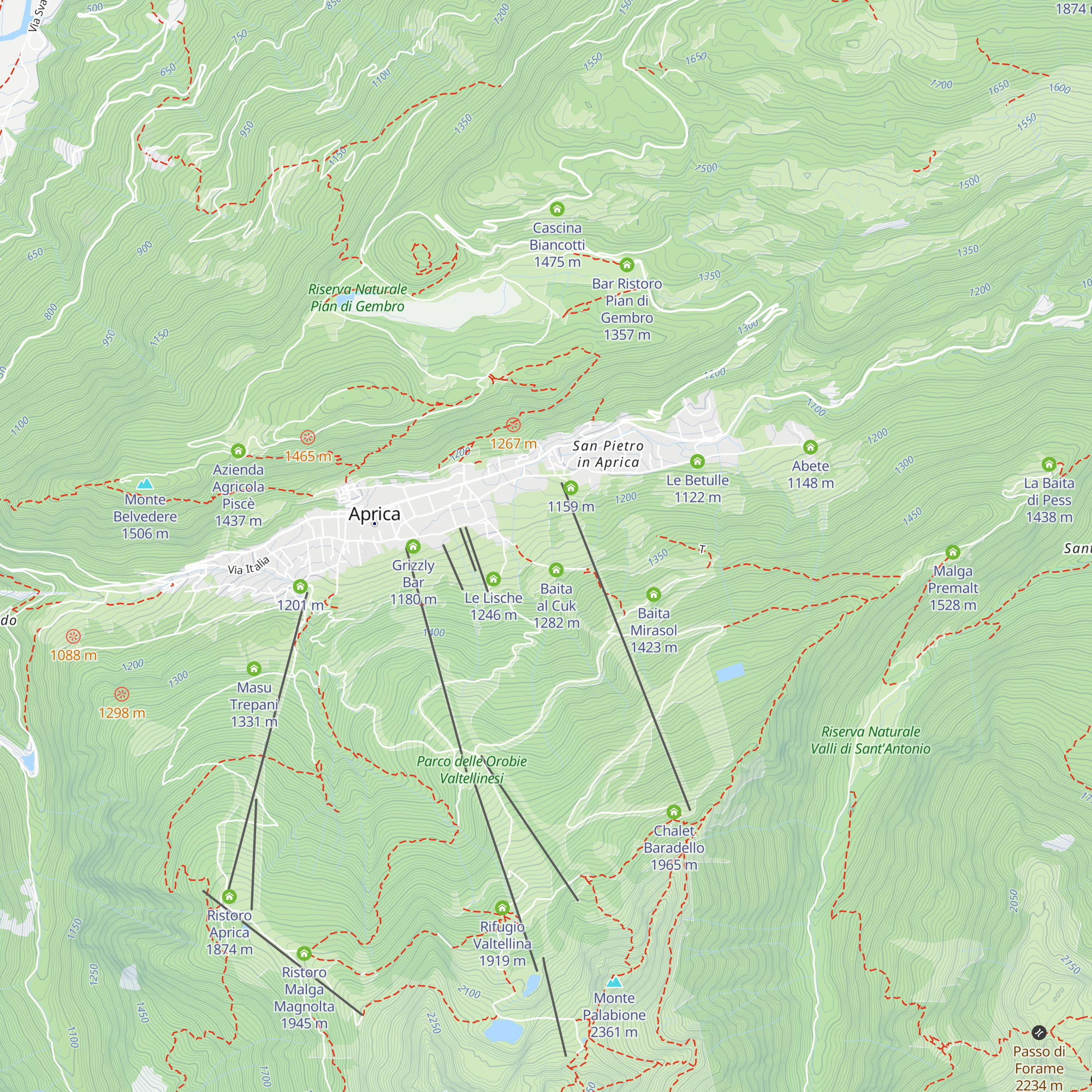 Bait da la Presina map