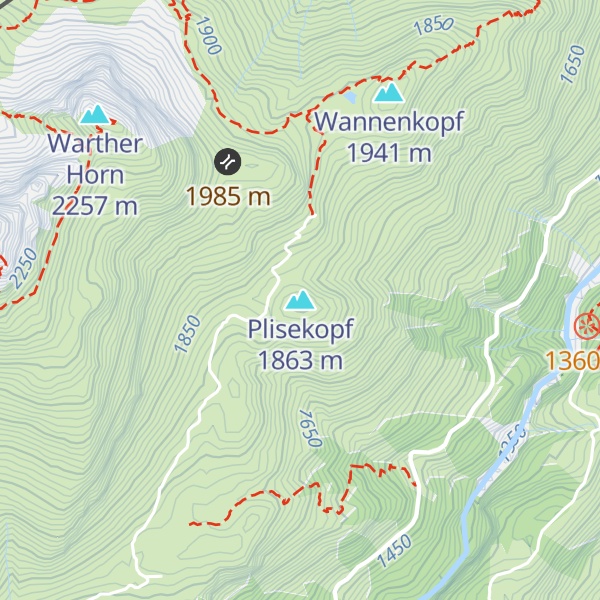 Map of Plisekopf