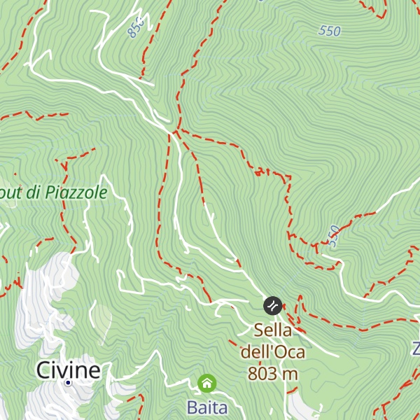 Map of Monte Magnoli
