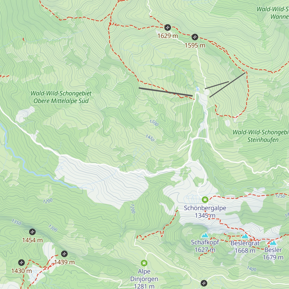 Hörnle-Stall map