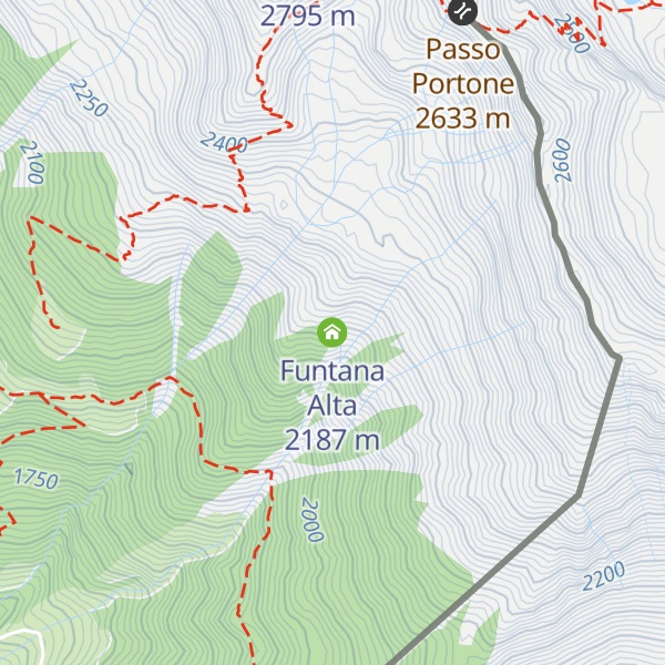Map of Funtana Alta