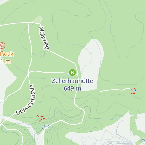 Map of Zellerhauhütte