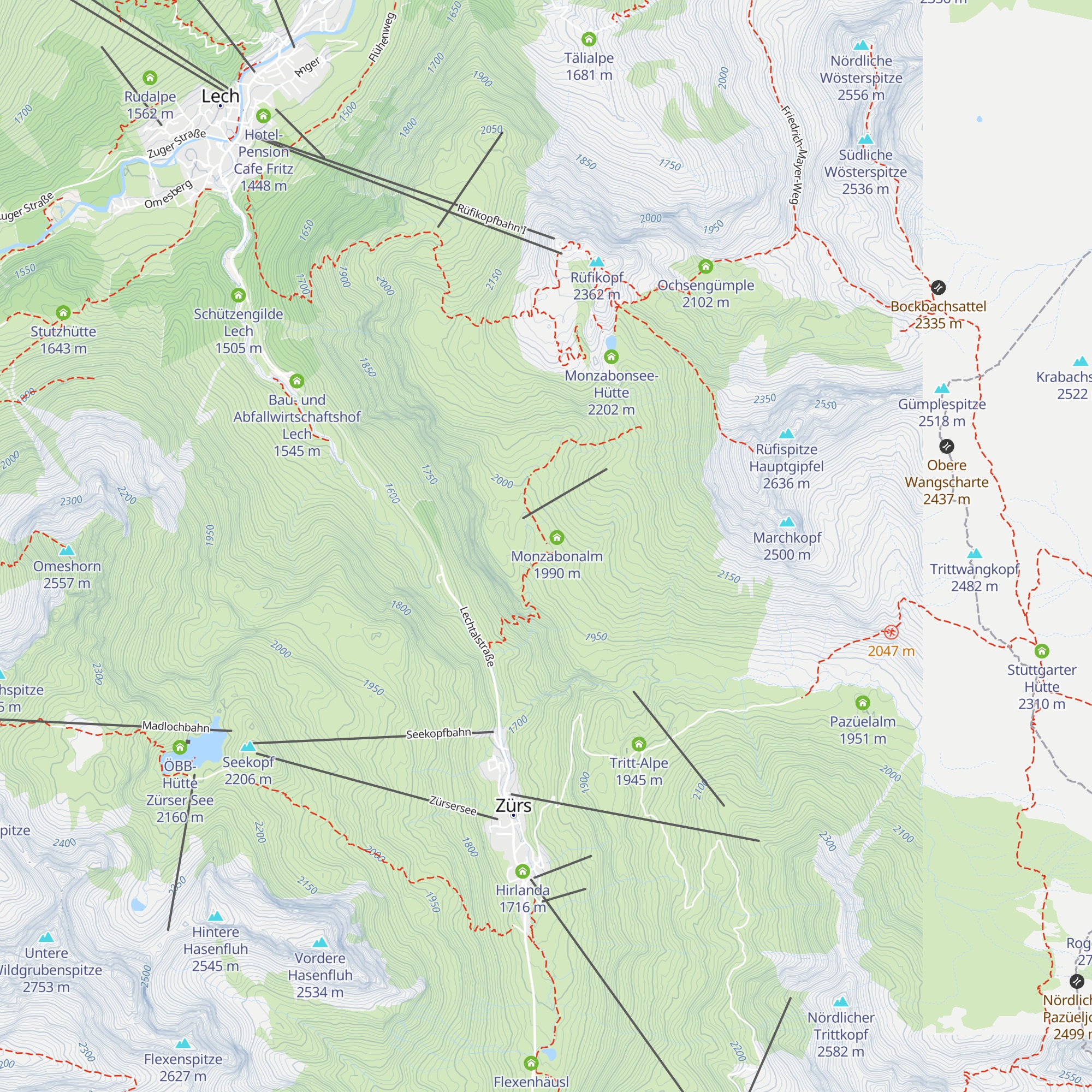 Monzabonalpe map