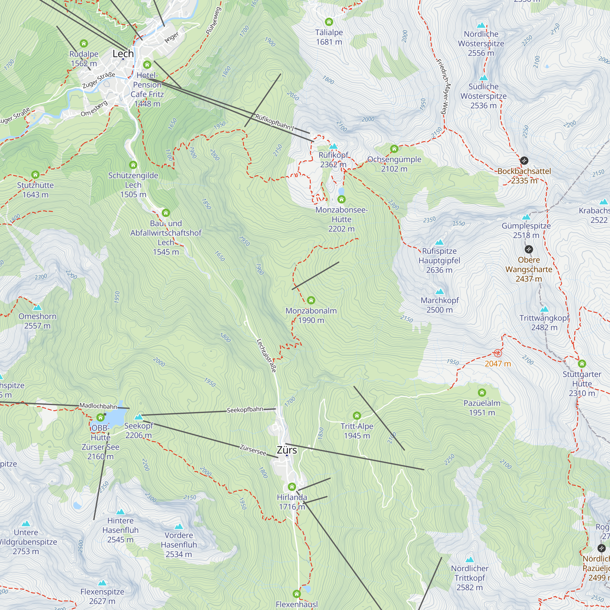 Monzabonalpe map