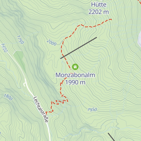 Map of Monzabonalpe