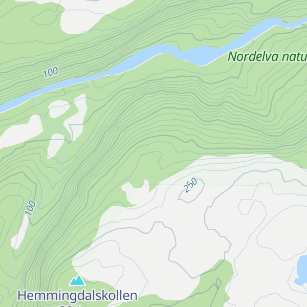 Map of Finnkjerringberget