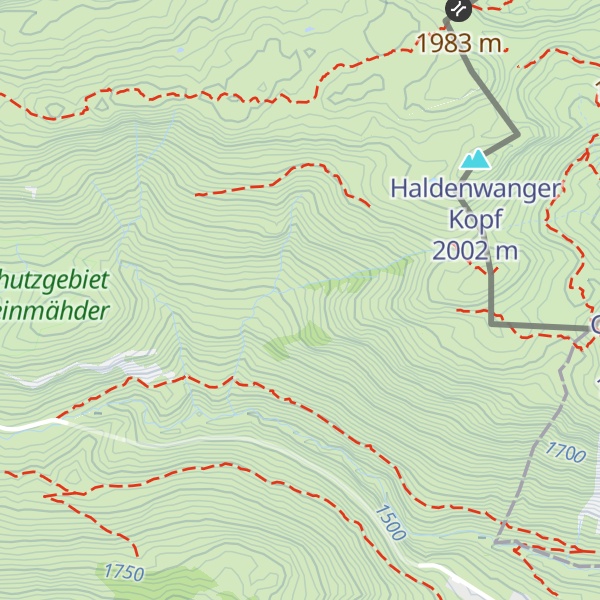 Map of Untere Hirschgehrenalpe