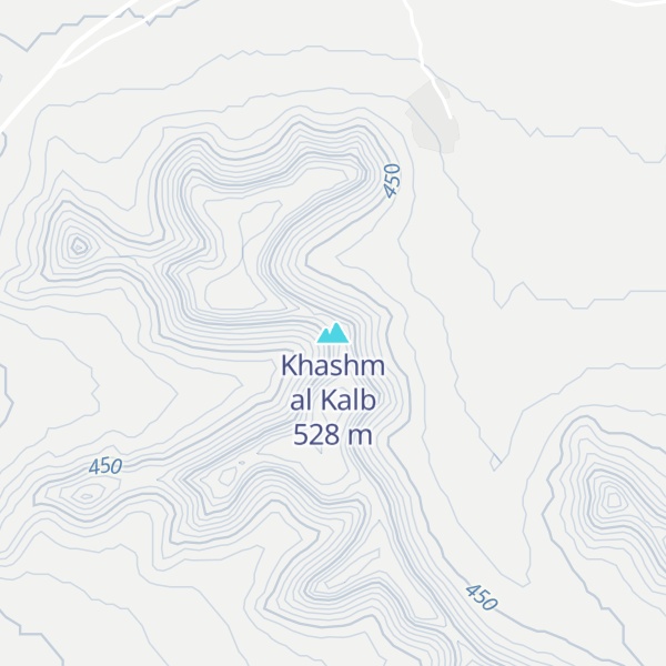 Map of Khashm al Kalb