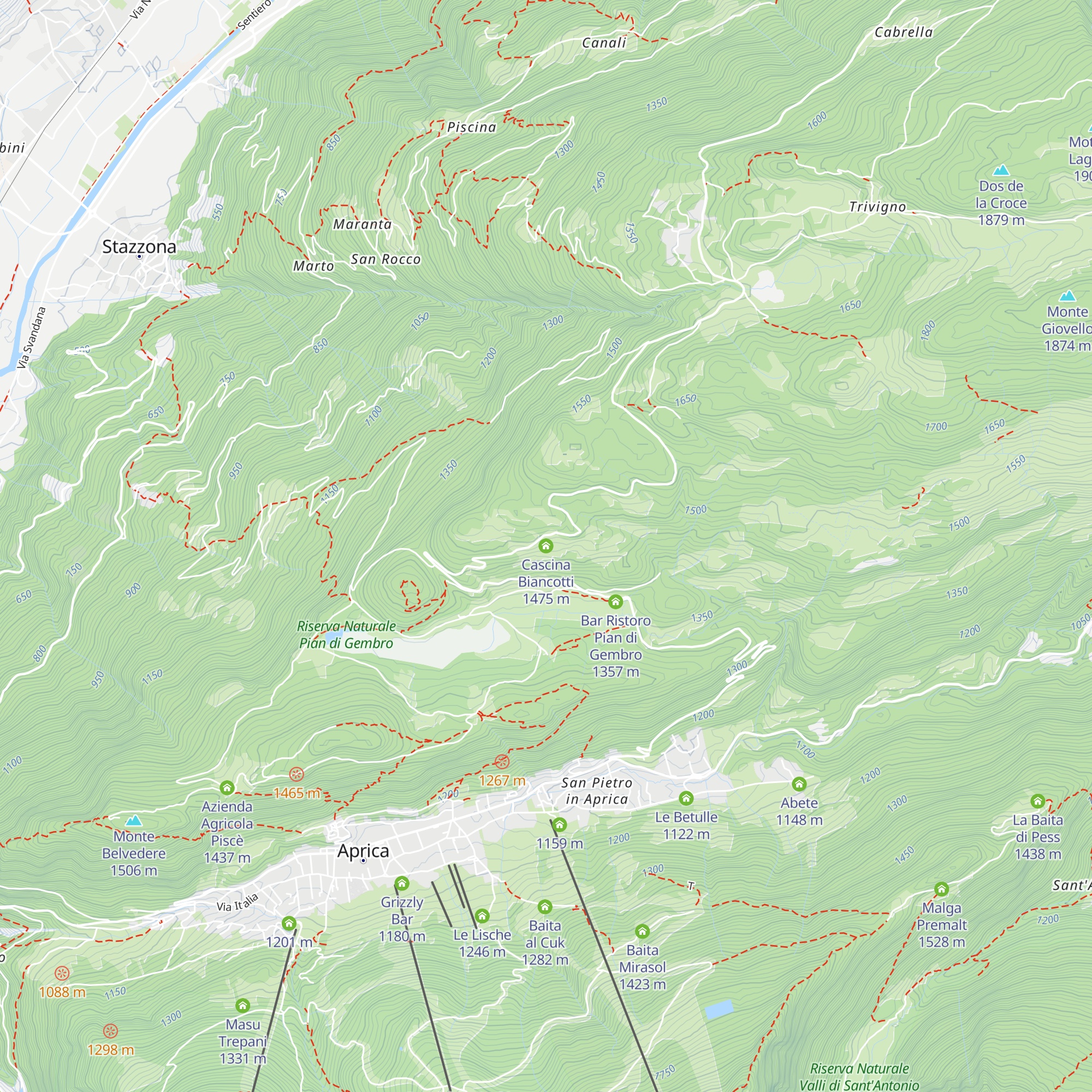 Cascina Biancotti map