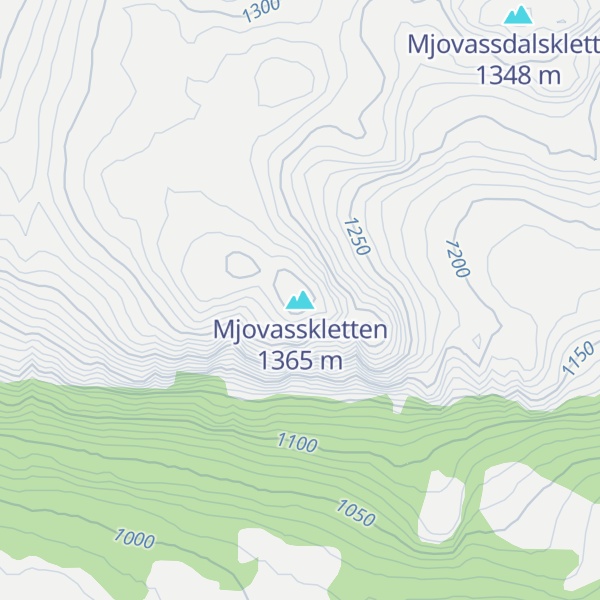 Map of Mjovasskletten